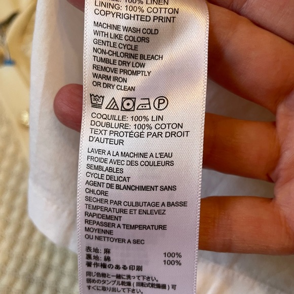 Tommy Bahama Dress Women’s XS Rumba Linen Pastel Floral Tropic Shift Midi Boho - Picture 9 of 9